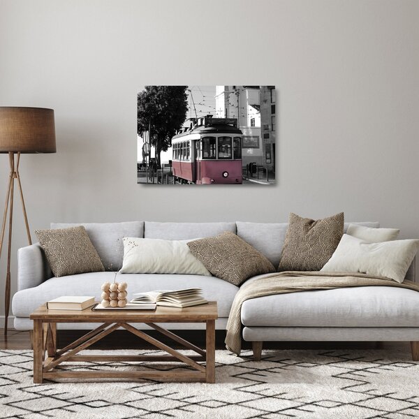 Tablou pe sticlă - Tramvaiul (70x50 cm)