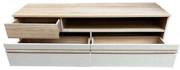 Comoda tv sufragerie OSLO OS4, stejar riva/casmir, PAL laminat, 160x44