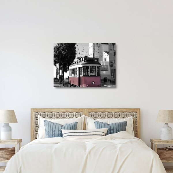 Tablou pe sticlă - Tramvaiul (70x50 cm)