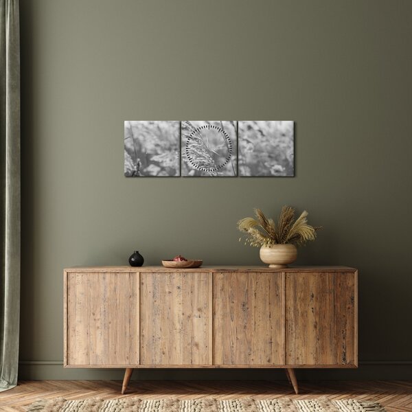 Tablou - Iarba în vânt (cu ceas) (90x30 cm)