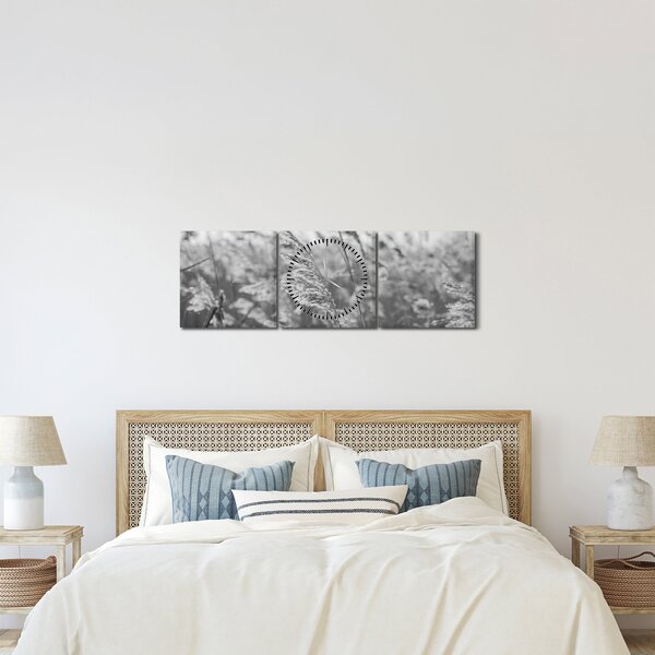 Tablou - Iarba în vânt (cu ceas) (90x30 cm)