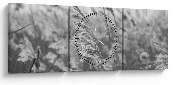Tablou - Iarba în vânt (cu ceas) (90x30 cm)