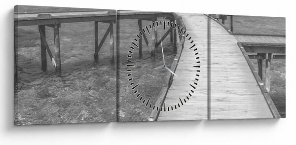 Tablou - Maldive (cu ceas) (90x30 cm)