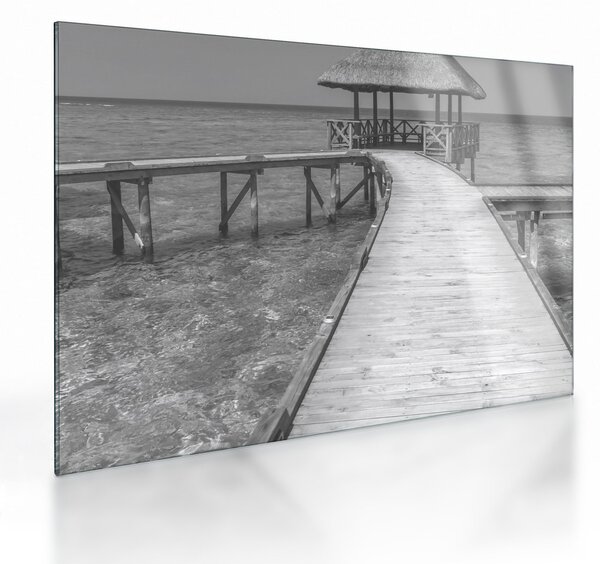 Tablou pe sticlă - Maldive (70x50 cm)
