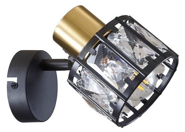 Lampă de perete ZAHARA 1xE27/10W/230V neagră