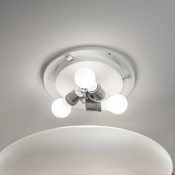 Ideal Lux - Plafonieră SMARTIES 3xE27/42W/230V diam. 50 cm albă