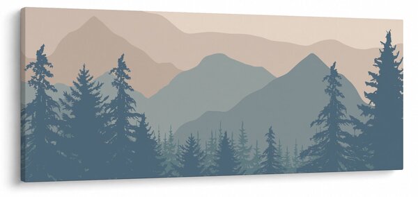 Tablou - Munții Turcoaz N⁰2 (120x50 cm)