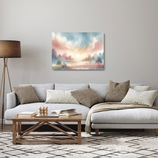 Tablou pe sticlă - Peisaj elegant (70x50 cm)