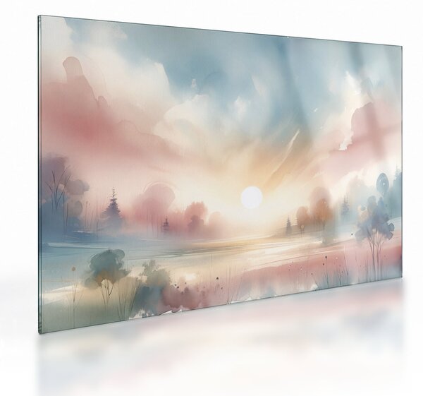 Tablou pe sticlă - Peisaj elegant (70x50 cm)