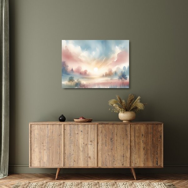 Tablou pe sticlă - Peisaj elegant (70x50 cm)