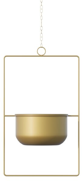 Ghiveci decorativ Parapet Auriu 25x40x17 cm