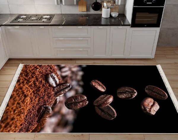 Covor bucatarie antiderapant, Coffee Beans, mai multe dimensiuni