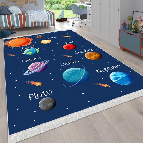 Covor copii antiderapant, Solar System, mai multe dimensiuni
