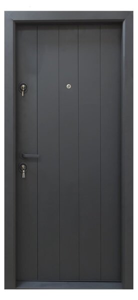 Ușă Metalică Still 627 Metal vopsit Negru Dreapta