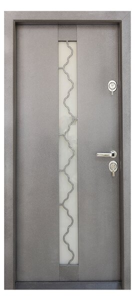 Ușă Metalică Still 602 Metal vopsit Negru Dreapta