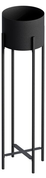 Ghiveci decorativ GED025 Negru 23x78x23 cm