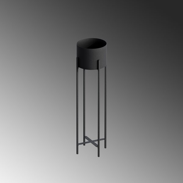 Ghiveci decorativ GED025 Negru 23x78x23 cm