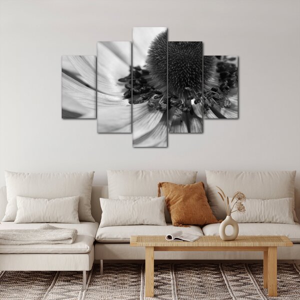 Tablou - Floare în alb-negru (150x105 cm)