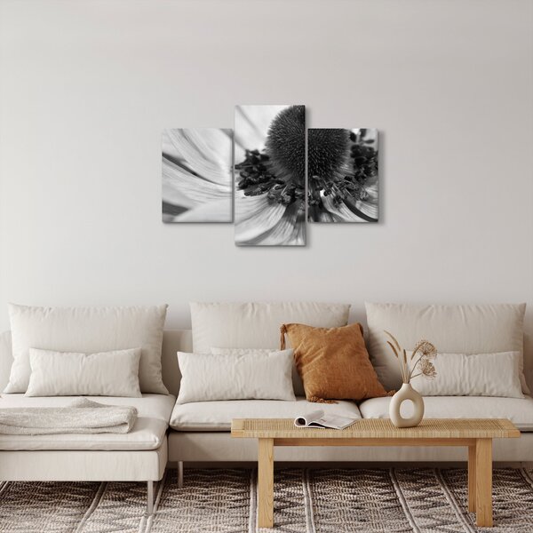 Tablou - Floare în alb-negru (90x60 cm)