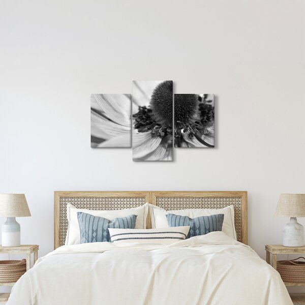 Tablou - Floare în alb-negru (90x60 cm)