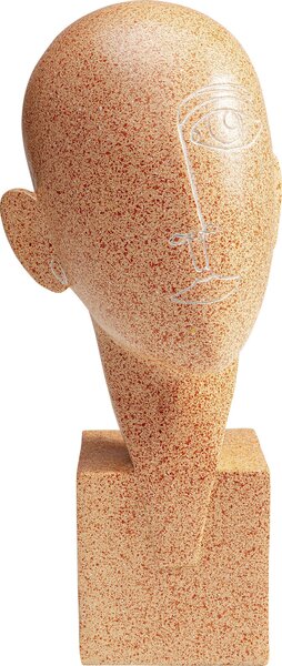 Figurina decorativa maro Half a Face 14x30 cm