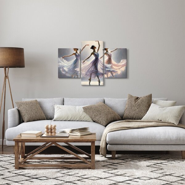 Tablou - Trei balerine (90x60 cm)