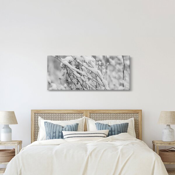 Tablou - Ramuri înzăpezite (120x50 cm)