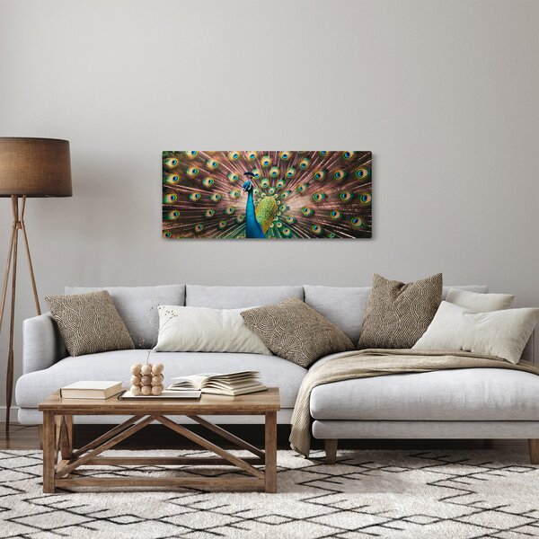 Tablou - Păun (120x50 cm)