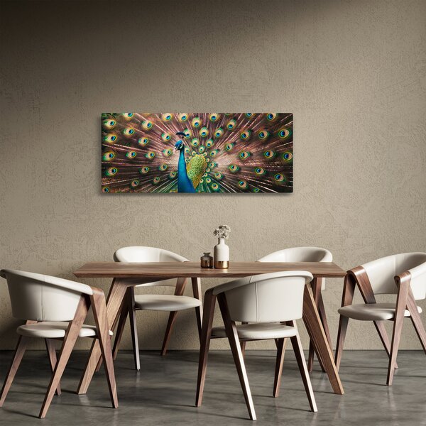 Tablou - Păun (120x50 cm)