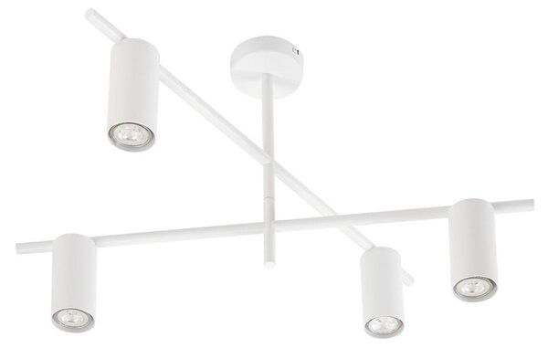 Plafoniere Lindby, Marilou, reglabil, Alb, Camera de zi, Metal, Modern