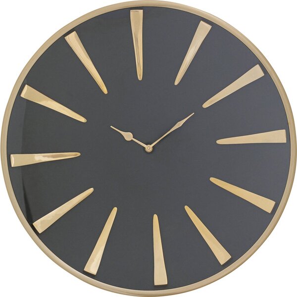 Ceas negru-auriu Charm Ø51 cm