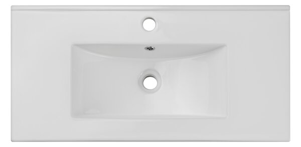 Comad Dance White lavoar 81x40 cm dreptunghiular de blat alb luciu CFP-8009DANCE80DP