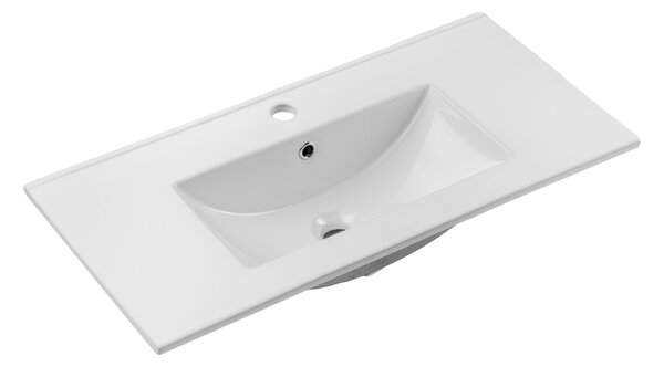 Comad Dance White lavoar 81x40 cm dreptunghiular de blat alb luciu CFP-8009DANCE80DP