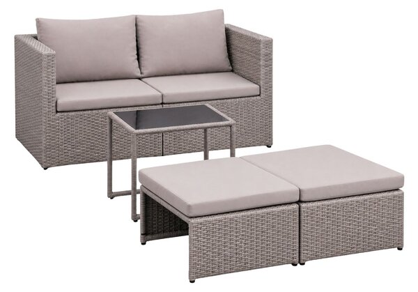 Set de grădină modular Capri 6-în-1