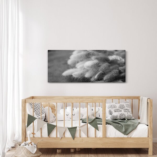 Tablou - iarbă de coadă de iepure pe masă (120x50 cm)
