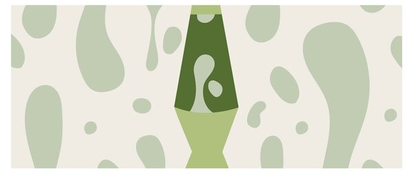Tablou - Hippies, lampa de lavă (120x50 cm)