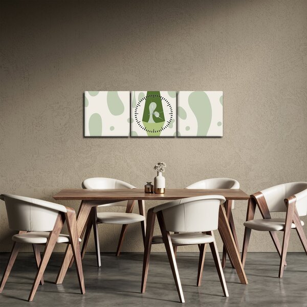 Tablou - Hippies, lampa de lavă (cu ceas) (90x30 cm)