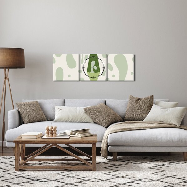 Tablou - Hippies, lampa de lavă (cu ceas) (90x30 cm)