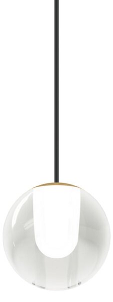 Wever & Ducré Lighting WEVER DUCRÉ Lampă suspendată LED Oplia 1.0, crem, 2.700 K, Transparent, Camera de zi / sufragerie, Sticlă, Modern