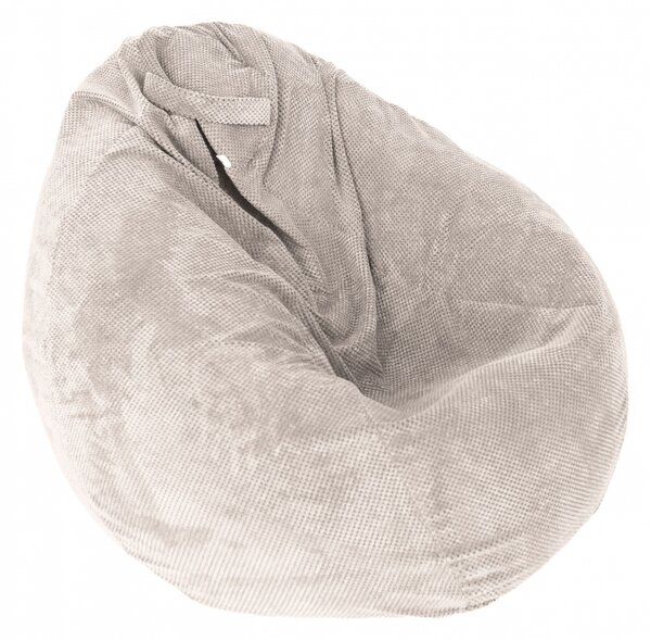 Fotoliu mare nirvana gigant dark beige umplut cu perle polistiren beanbag marca Pufrelax