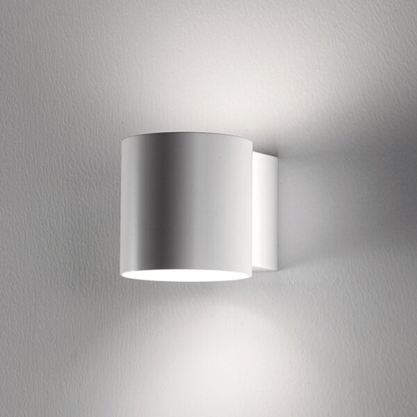 Martinelli Luce Tube aplică per, abajur metal 10cm, reglabil, Alb, Camera de zi / sufragerie, Metal, Design