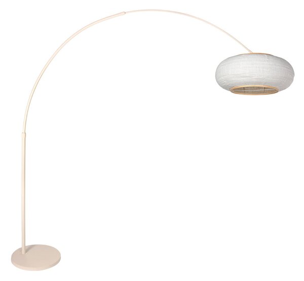 Steinhauer Lampadar curbat Sparkled Light, crem/in gri, 240 cm, Bej, Camera de zi / sufragerie, Metal