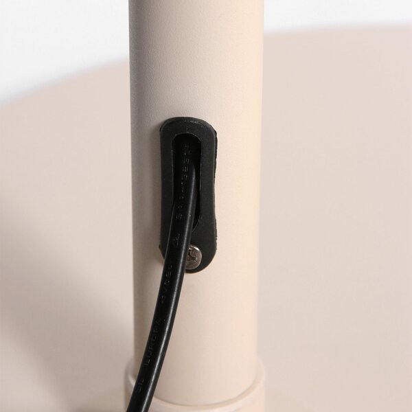 Steinhauer Lampadar curbat Sparkled Light, crem/in gri, 240 cm, Bej, Camera de zi / sufragerie, Metal