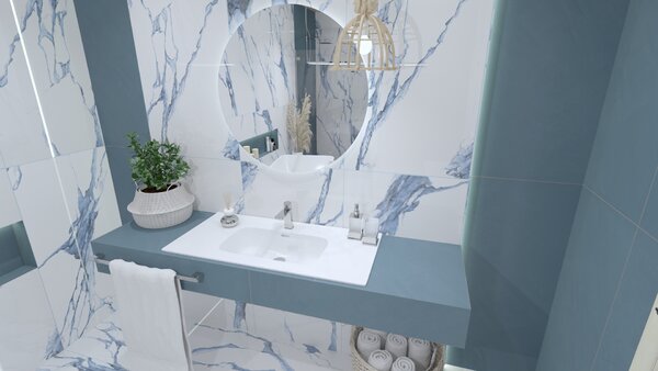 LaVita Minnesota lavoar 101x46.5 cm dreptunghiular mobilier-încastrat alb luciu 5900378319535