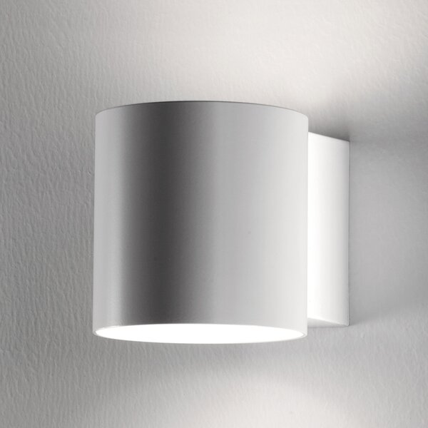 Martinelli Luce Tube aplică per, abajur metal 10cm, reglabil, Alb, Camera de zi / sufragerie, Metal, Design