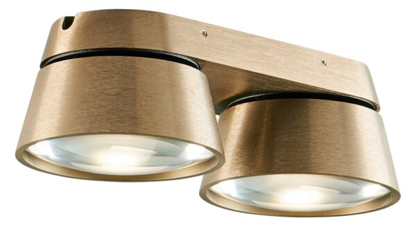 Plafoniere LIGHT-POINT, Vantage 2, reglabil, Auriu / Alamă, Camera de zi, Aluminiu, Design