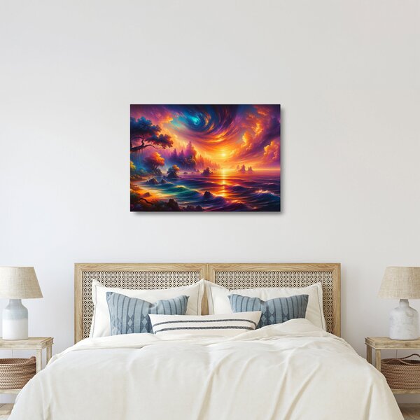 Tablou pe sticlă - Lume magică (70x50 cm)