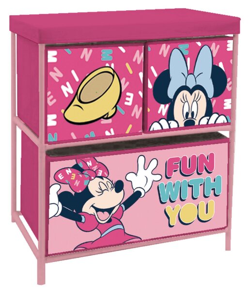 Organizator pentru jucarii cu structura metalica Minnie Mouse