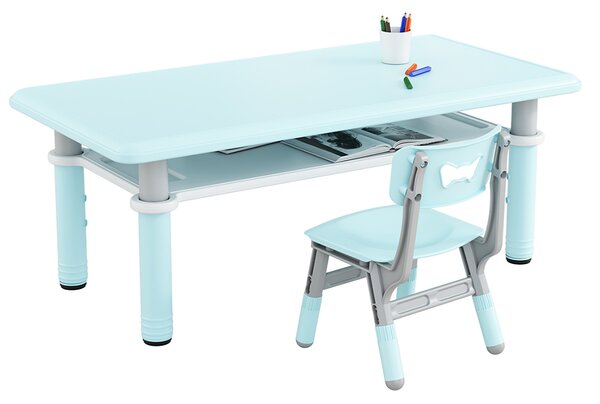 Set masuta si scaunel cu inaltime reglabila 60x120 cm Lift Table Mint
