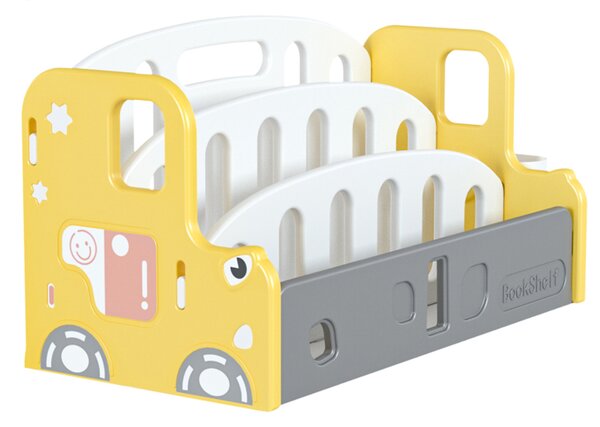 Organizator pentru carti Car Bookshelf Galben